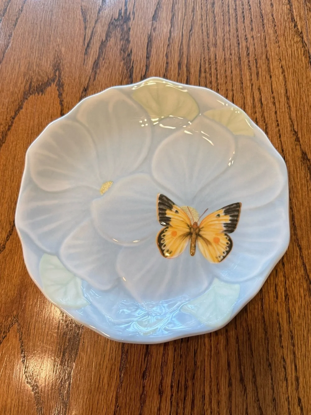 Lenox Butterfly Meadow Scalloped Canape Plate EUC